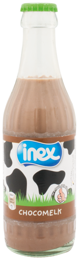 Afbeeldingen van INEX HALFVOLLE CHOCOMELK 20CL GLAS