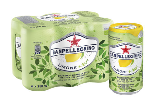 Afbeeldingen van SAN PELLEGRINO LIMONE&TEA 6X25CL BLIK