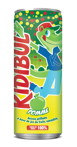 Afbeeldingen van KIDIBUL SPRANKELEND APPELSAP 0° 25CL BLIK
