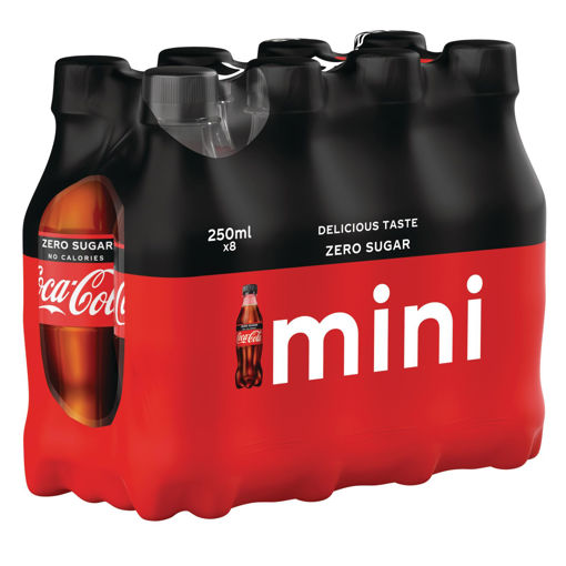 Afbeeldingen van COCA COLA ZERO PET 8X25CL