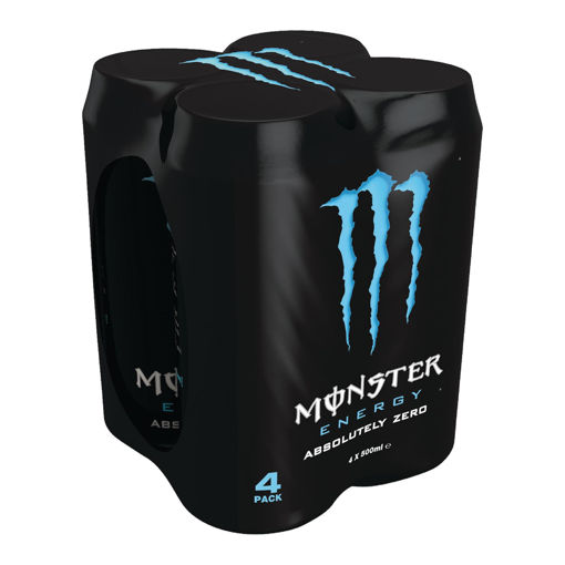 Afbeeldingen van MONSTER ABSOLUTELY ZERO BLIK 4X50CL