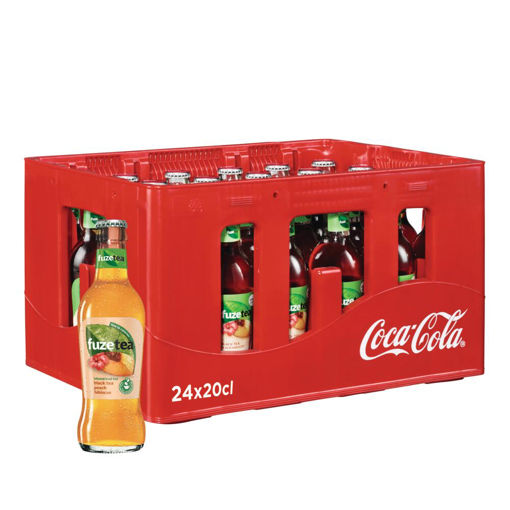 Afbeeldingen van FUZE TEA BLACK TEA PEACH HIBISCUS GLAS 24X20CL