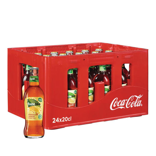 Afbeeldingen van FUZE TEA SPARKLING BLACK TEA GLAS 24X20CL