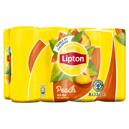 Afbeeldingen van LIPTON ICE TEA PEACH BLIK 8X33CL