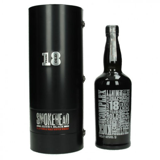 Afbeeldingen van SMOKEHEAD EXTRA BLACK 18Y 46% 70 CL FLES