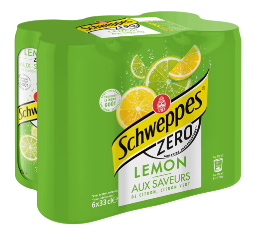 Afbeeldingen van SCHWEPPES LEMON ZERO 6X33CL SLIM BLIK