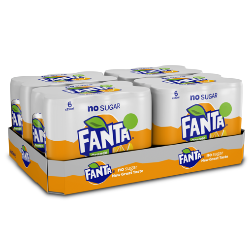 Afbeeldingen van FANTA ZERO ORANGE BLIK 4X6X33CL