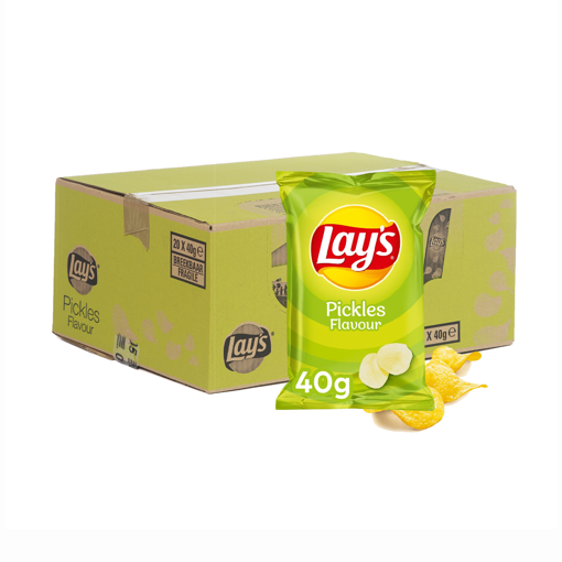 Afbeeldingen van LAYS CHIPS PICKELS 20X40G