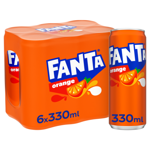 Afbeeldingen van FANTA ORANGE BLIK 6X33CL